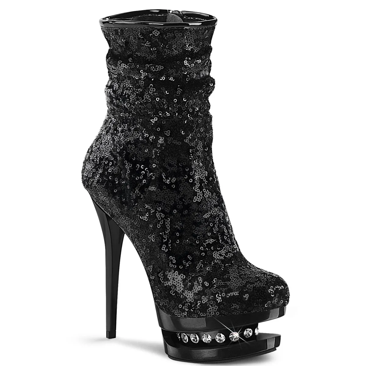 BLONDIE-R-1009  Black Sequins/Black