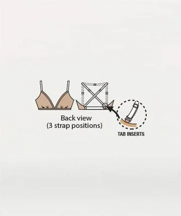 Body Wrappers Deep V Padded Convertible Clear Straps Bra 287 - Women's