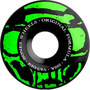 Bones Mummy Skulls OG Formula V4 Wide 100a 54mm Skateboard Wheels