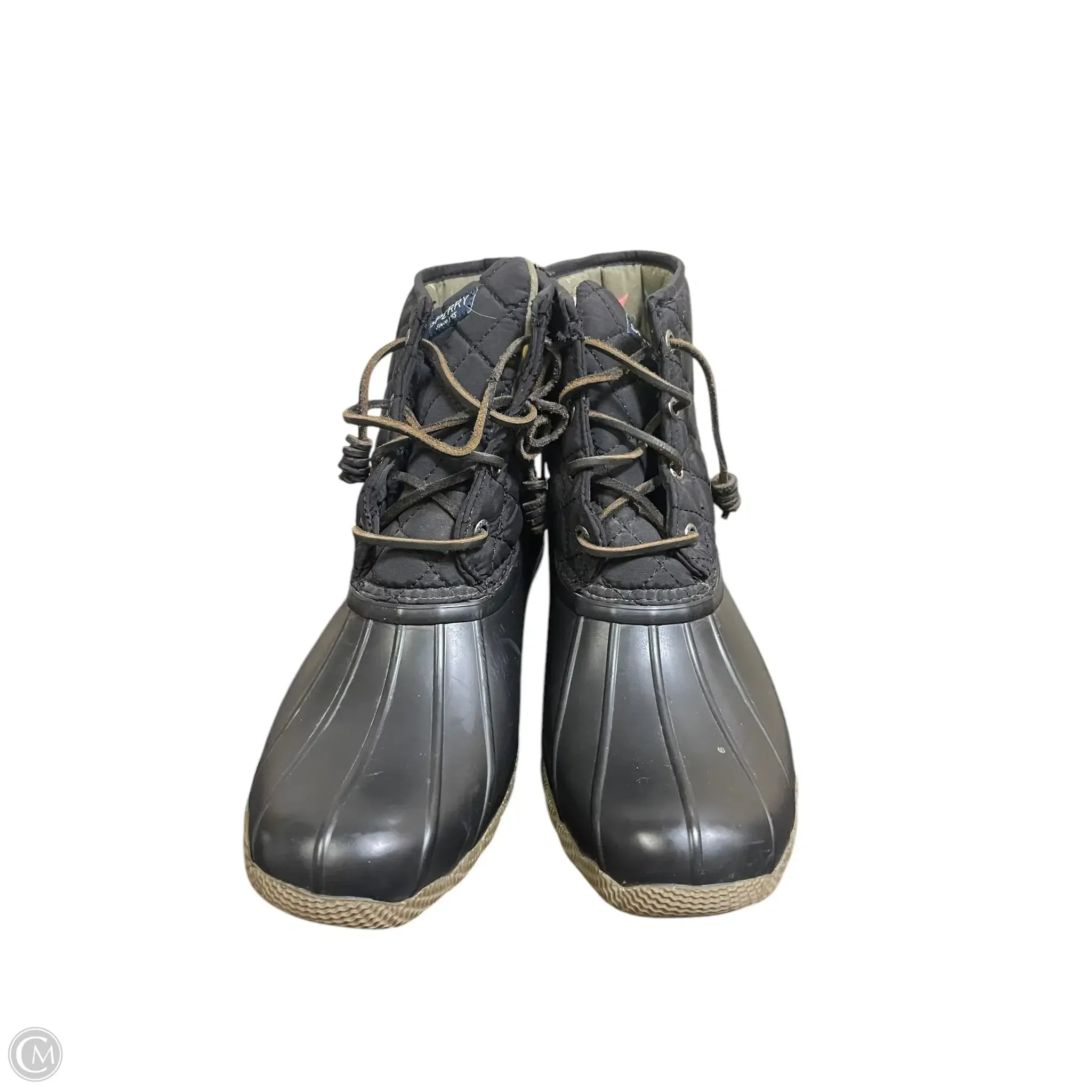 Boots Ankle Flats By Sperry In Black, Size: 8