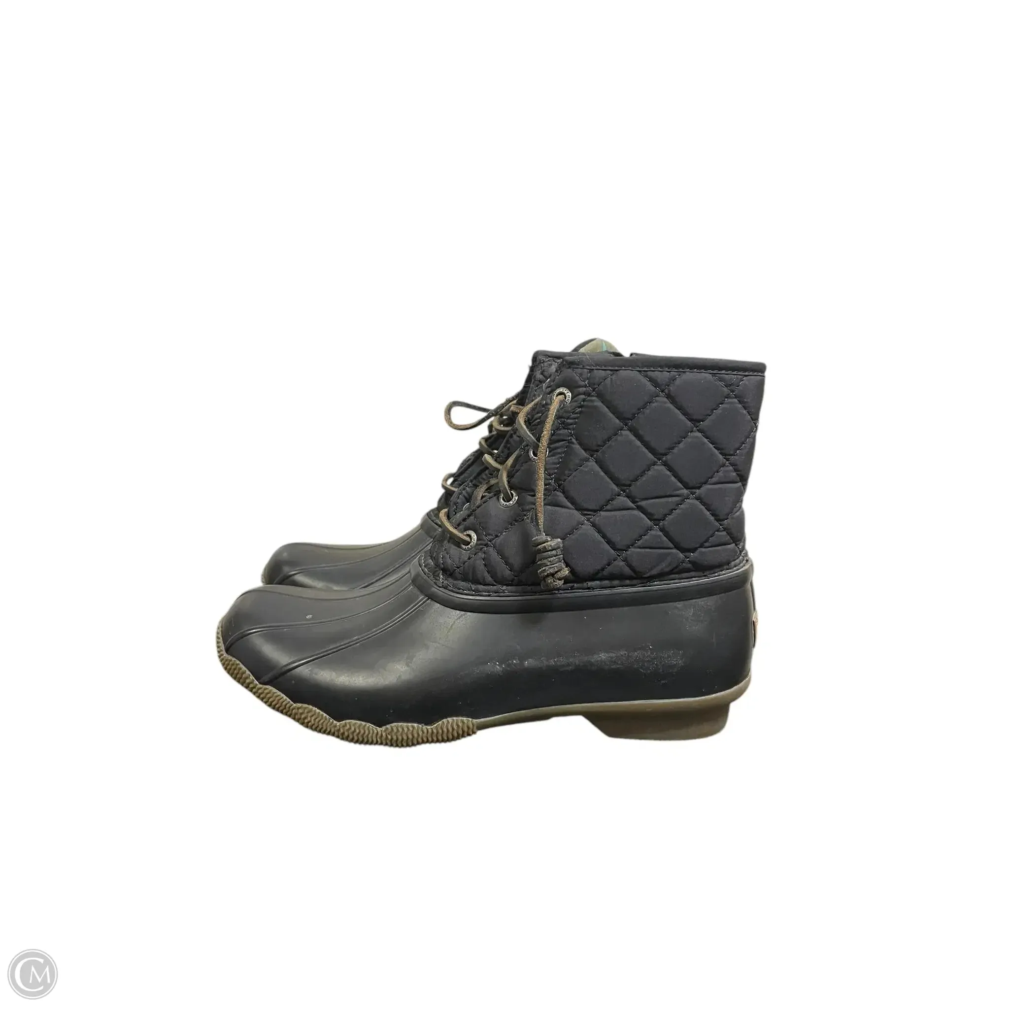 Boots Ankle Flats By Sperry In Black, Size: 8