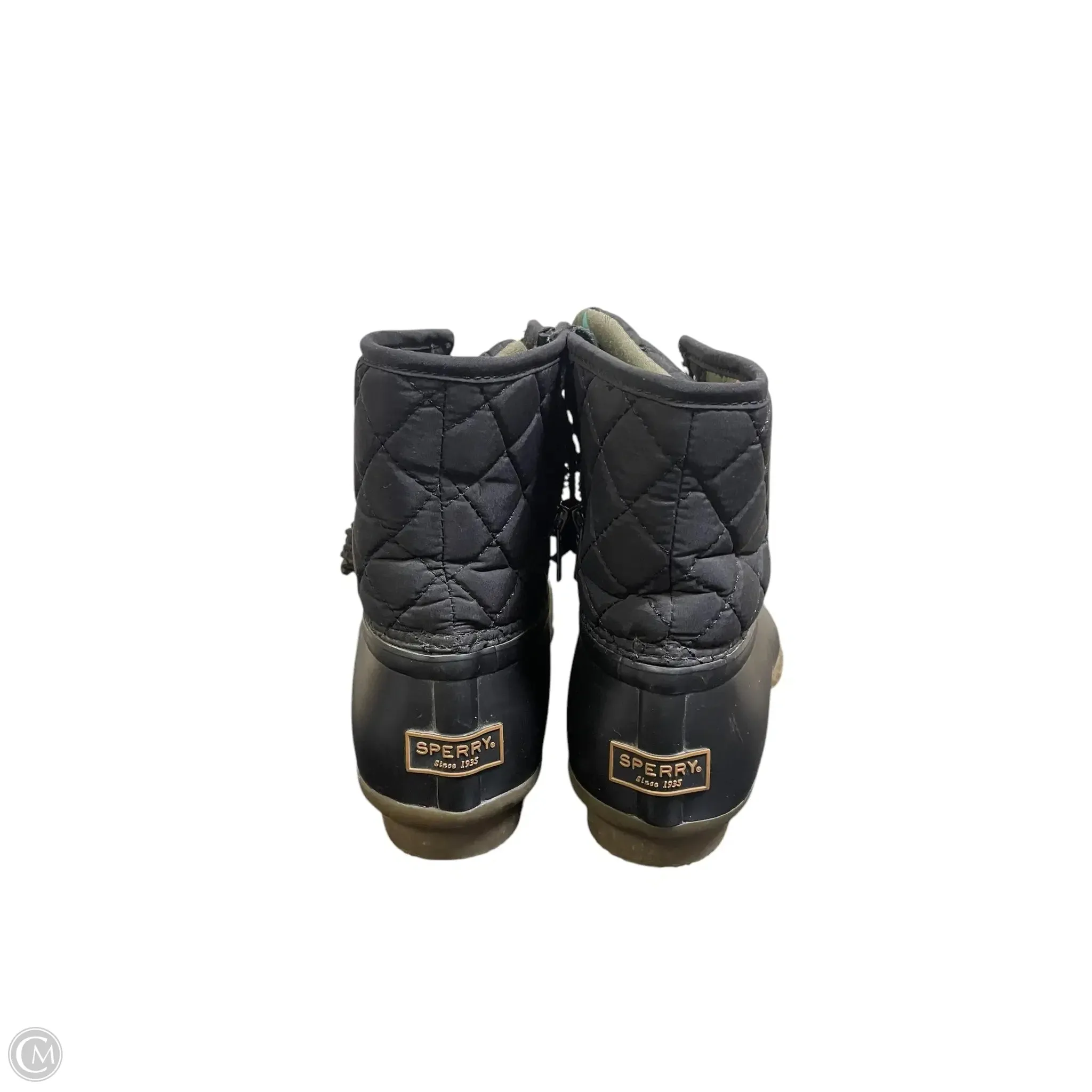 Boots Ankle Flats By Sperry In Black, Size: 8