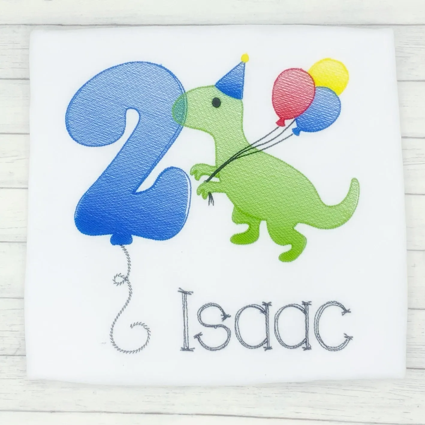 Boys Birthday Dinosaur Sketch Shirt(age 1-9)