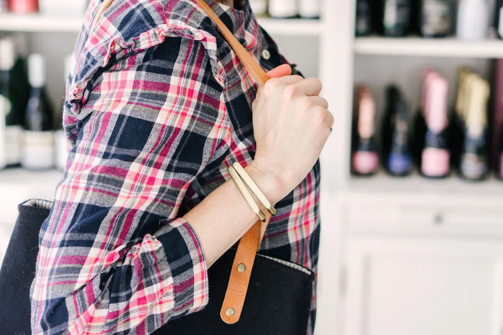 Brown & AB - Straight Bar - Magnetic Cuff - WHSL