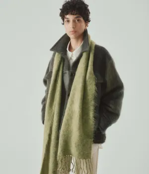 Brushed Mohair Scarf in Matcha