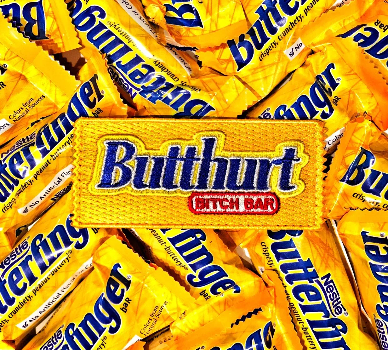 Butthurt Bitch Bar Candy Bar Morale Patch