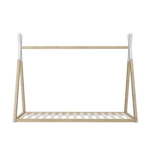 Cabos Wooden Bed Frame Single Timber Teepee House Mattress Base Platform