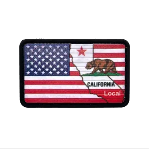 California Local Flag PVC Morale Patch