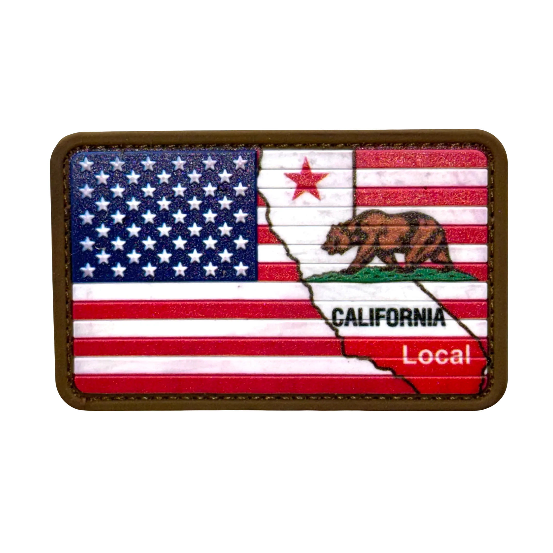 California Local Flag PVC Morale Patch