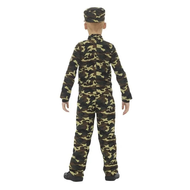 Camouflage Military Boy Costume