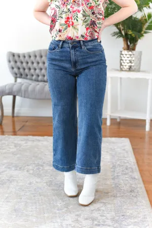 Carter High Rise Wide Leg Ankle Risen Jeans