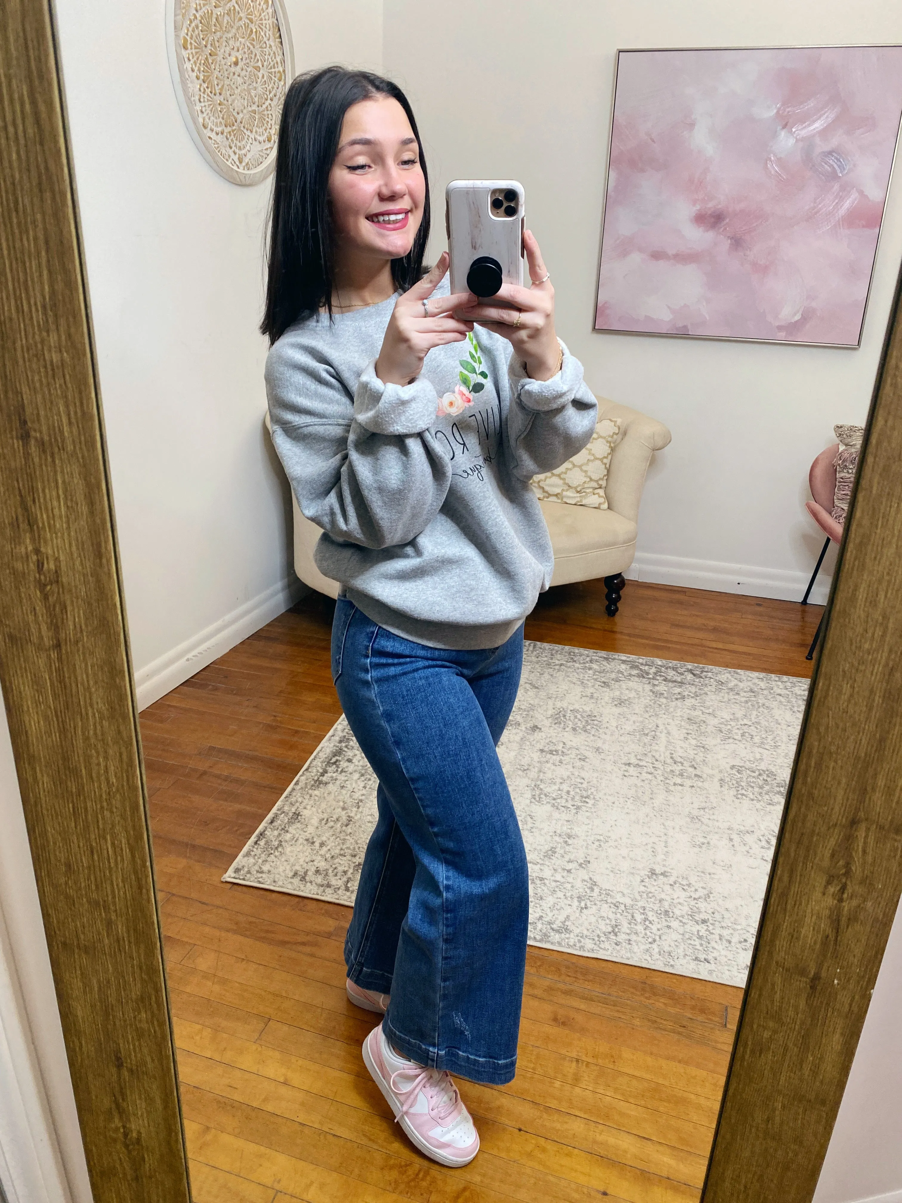 Carter High Rise Wide Leg Ankle Risen Jeans