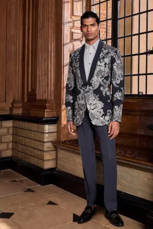 Charcoal Grey Tuxedo Set