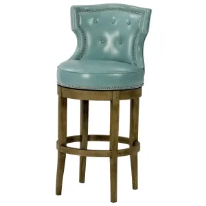 Charlotte Leather Swivel Bar Stool