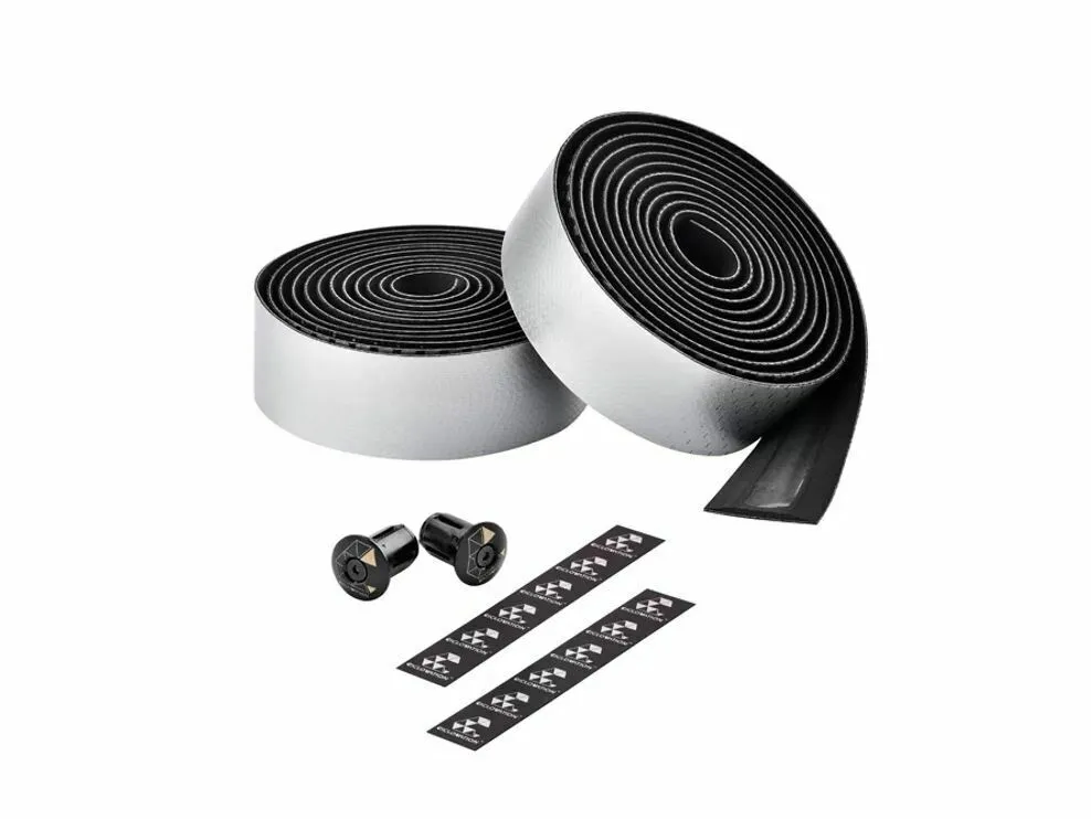 CICLOVATION BAR TAPE ADVANCED LEATHER TOUCH SHINING METALLIC SATIN SILVER