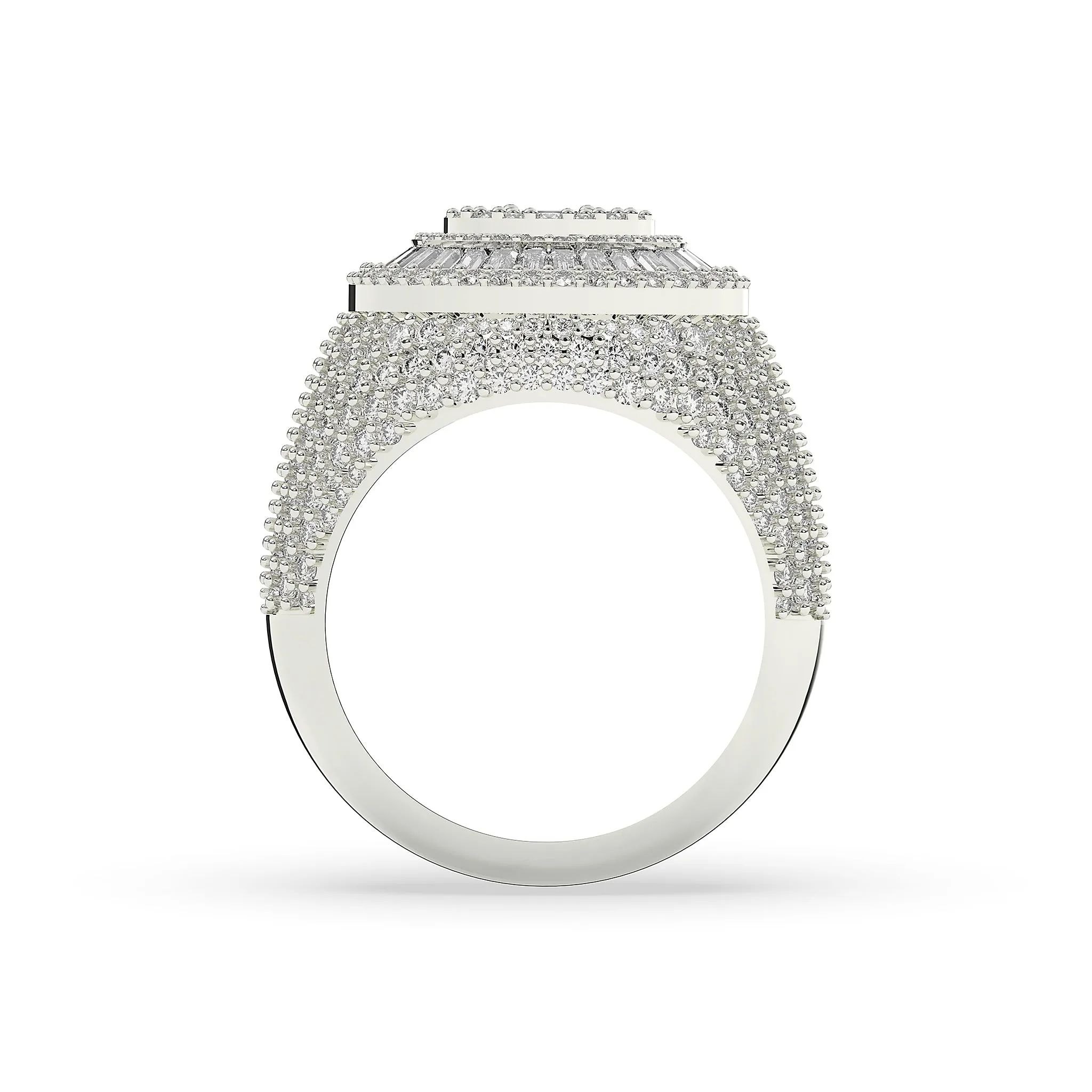 Circular Shaped Baguette Cut Ring