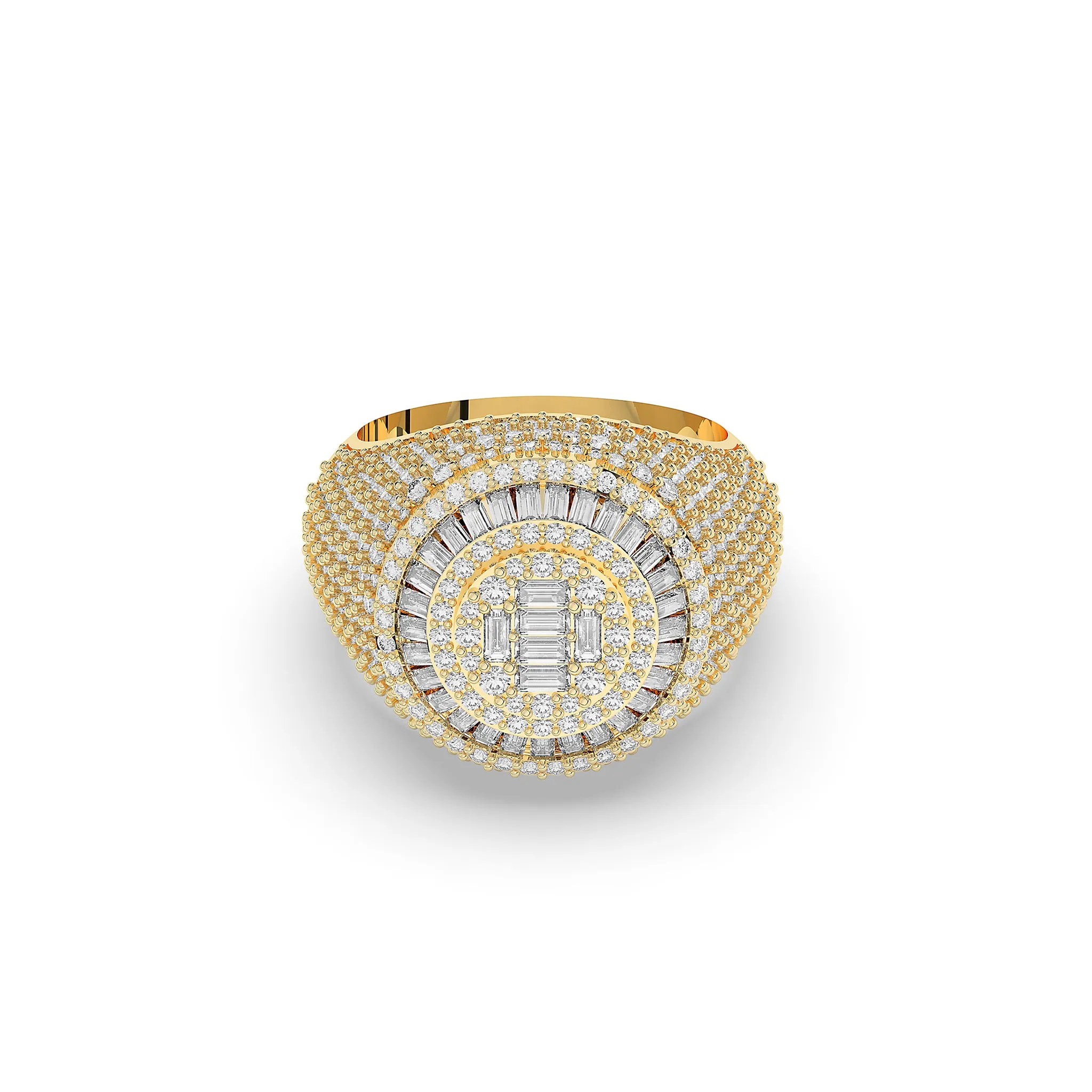 Circular Shaped Baguette Cut Ring