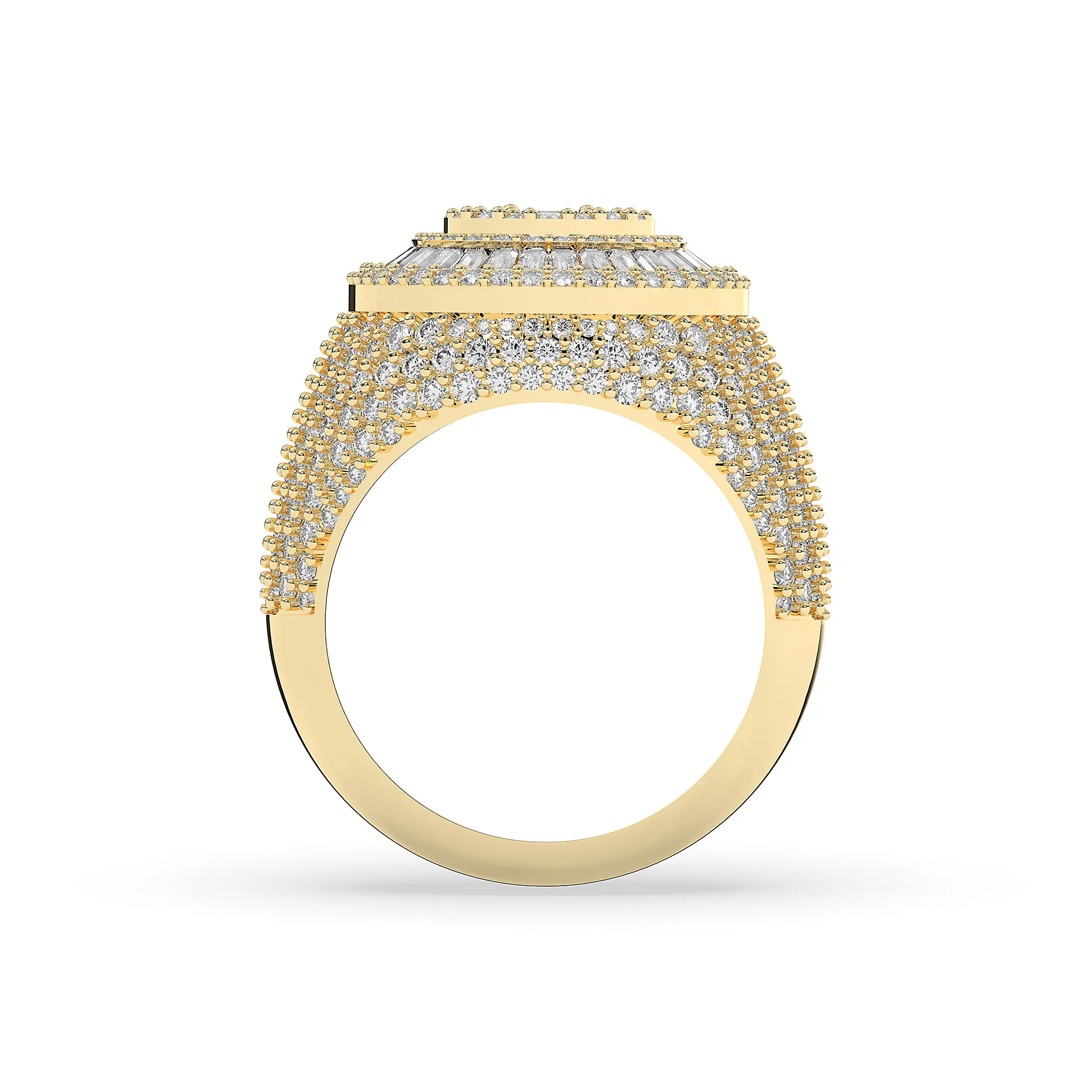 Circular Shaped Baguette Cut Ring