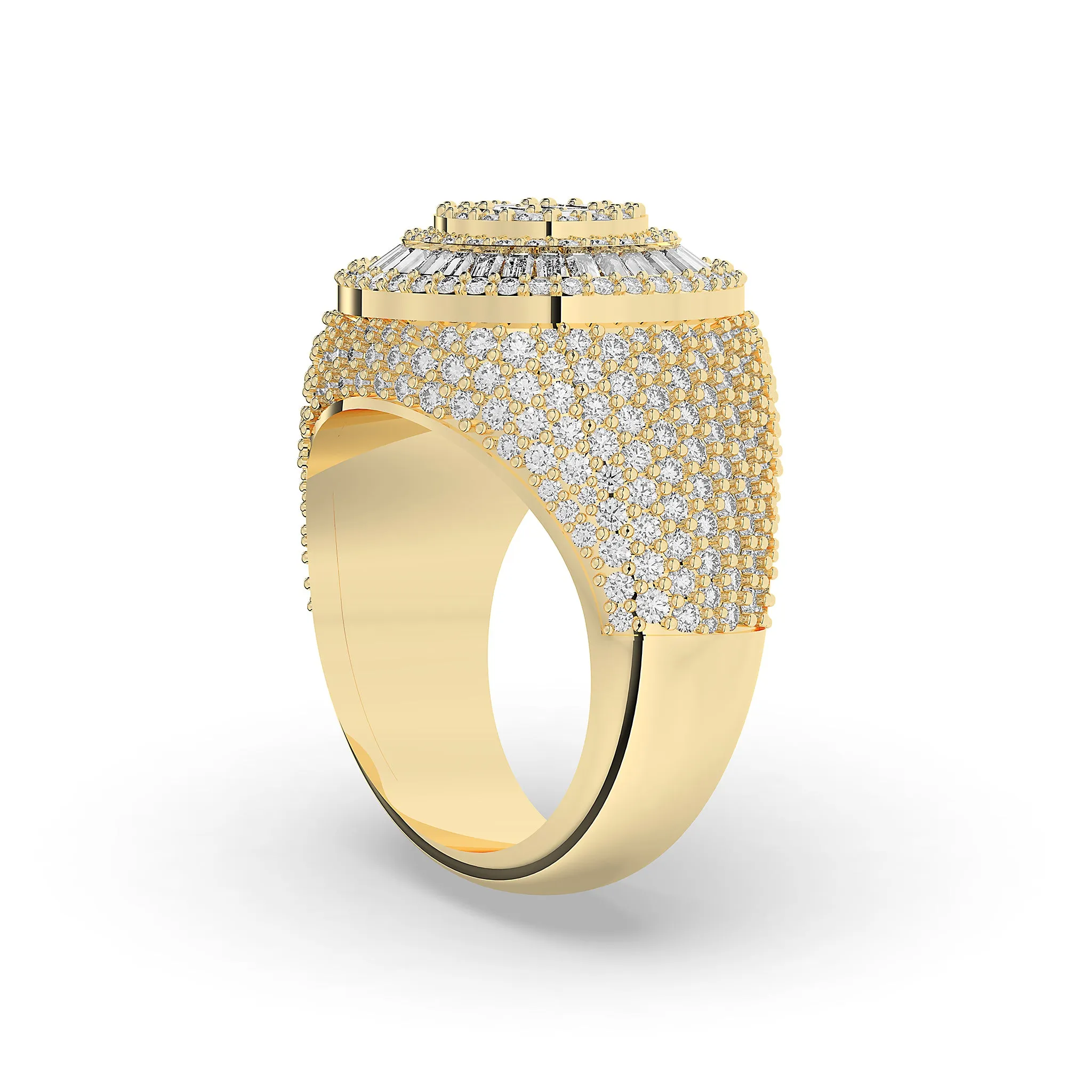 Circular Shaped Baguette Cut Ring