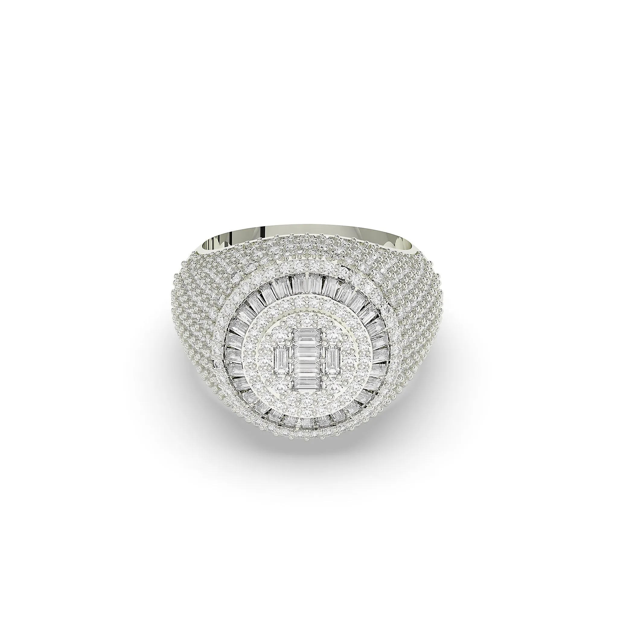 Circular Shaped Baguette Cut Ring