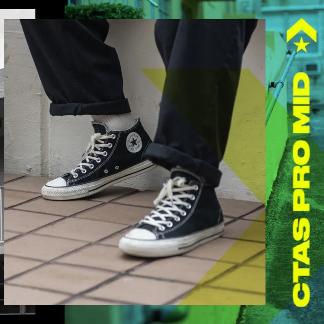 Cons CTAS Pro Mid (Black/Black/Egret)