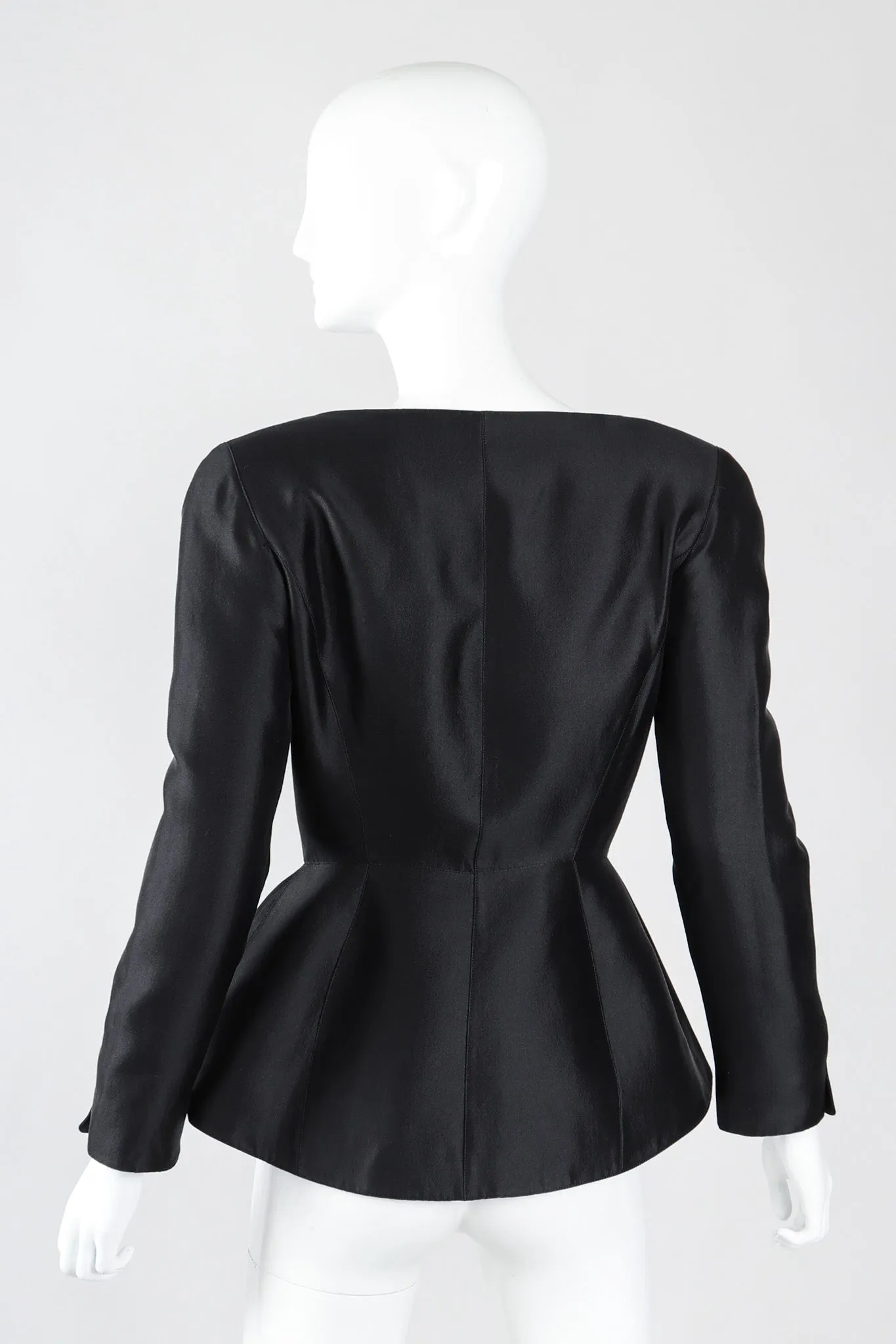 Contoured Peplum Jacket & Skirt Set