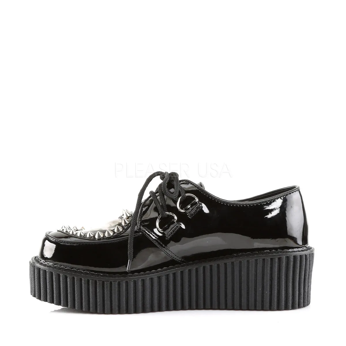 CREEPER-108  Black Patent-Pvc