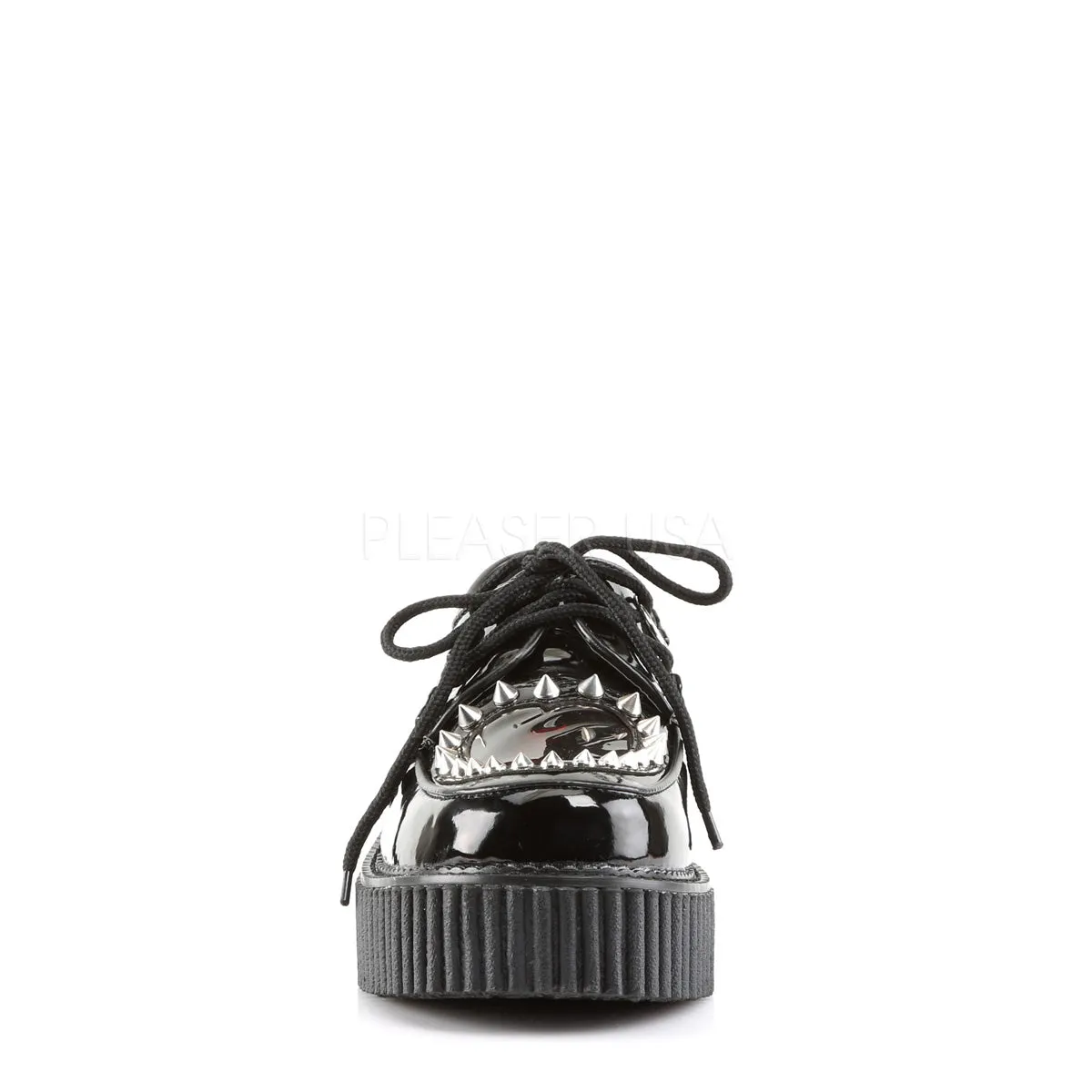 CREEPER-108  Black Patent-Pvc