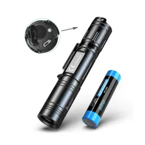 Crony L50 LED Flashlight Outdoor Flashlight 1200 Lumens USB Rechargeable Torch Lithium 18650 Battery Waterproof IPX8