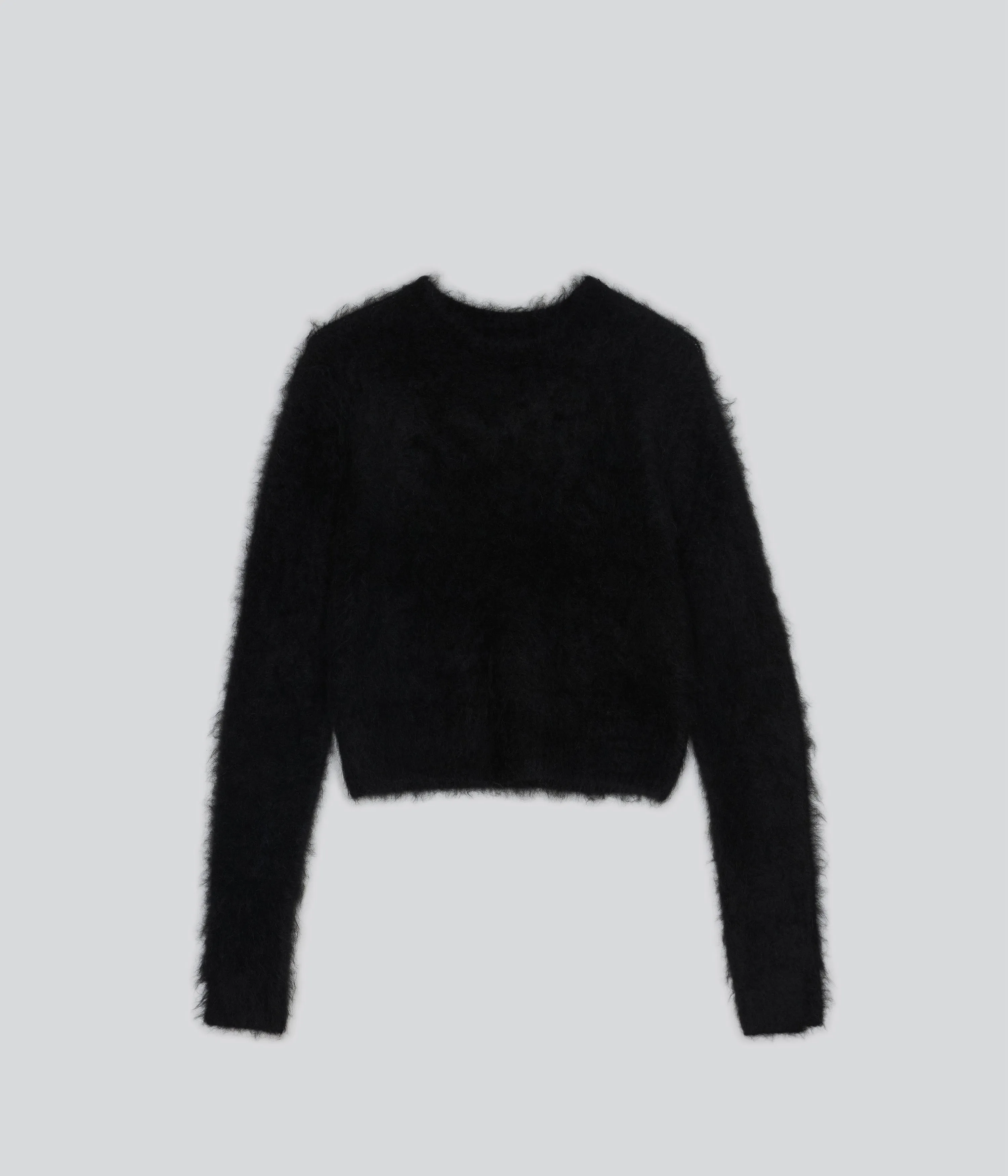 CROPPED SWEATER IN BLACK