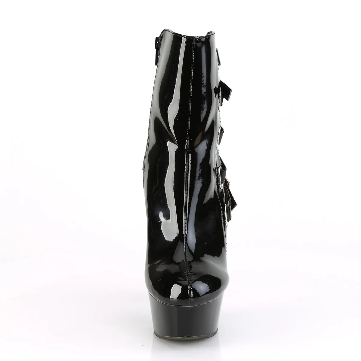 DELIGHT-1012  Black-Red Patent/Black-Red