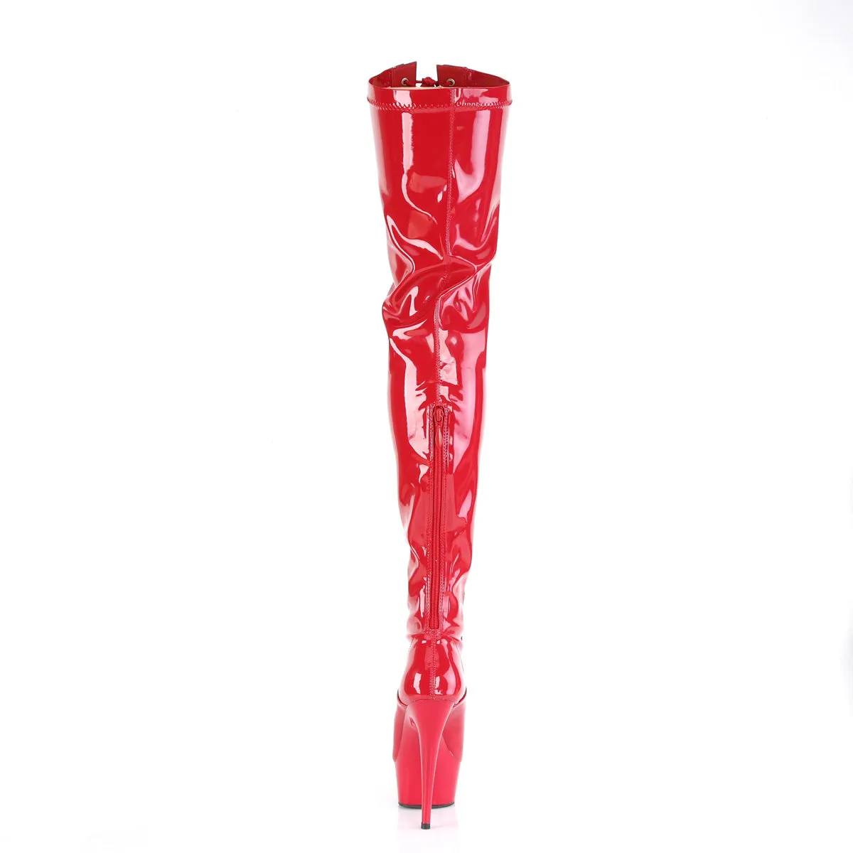 DELIGHT-3027  Red-Black Stretch Patent