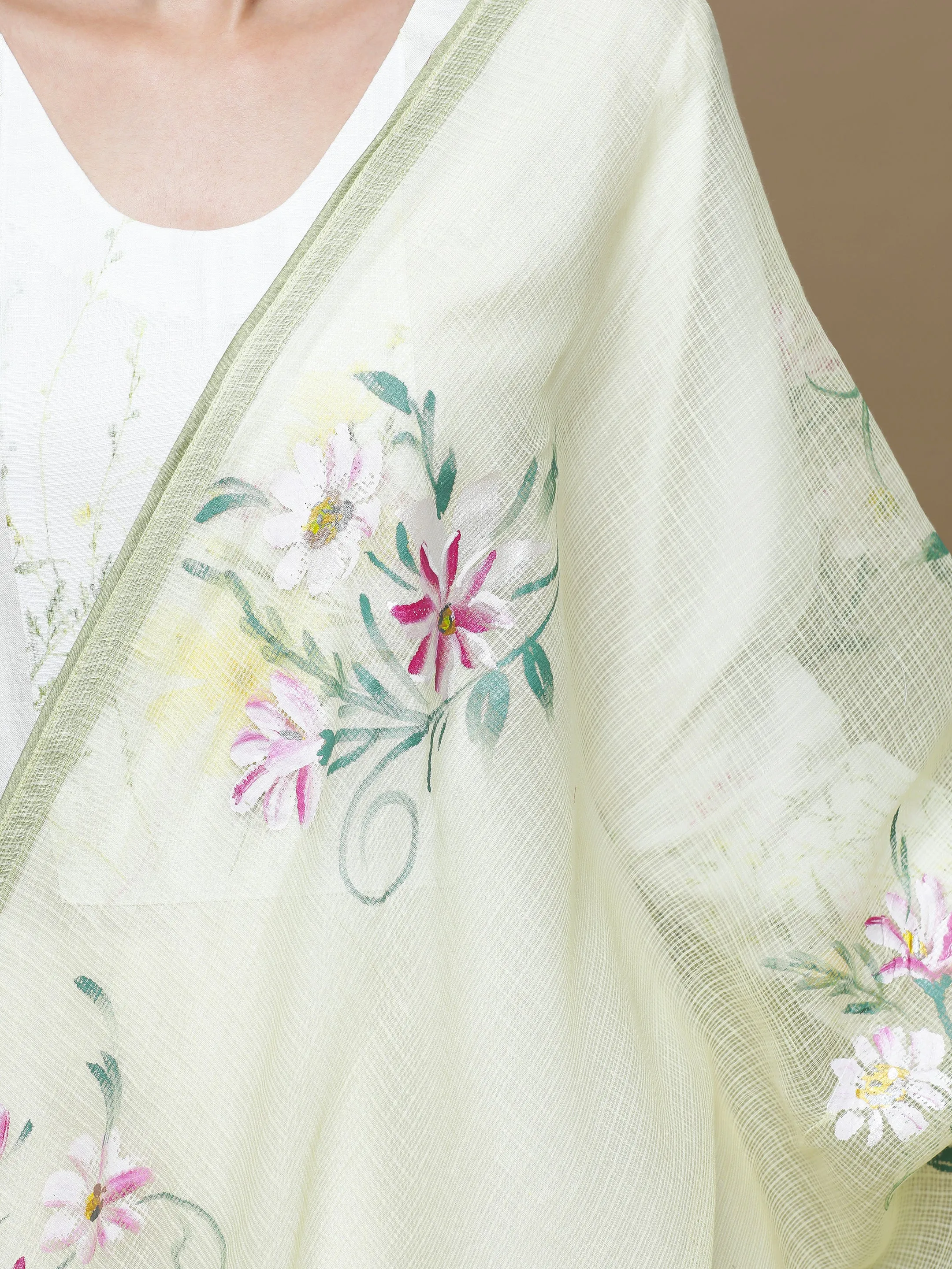 Dhoop Kota Sorbet Yellow Dupatta