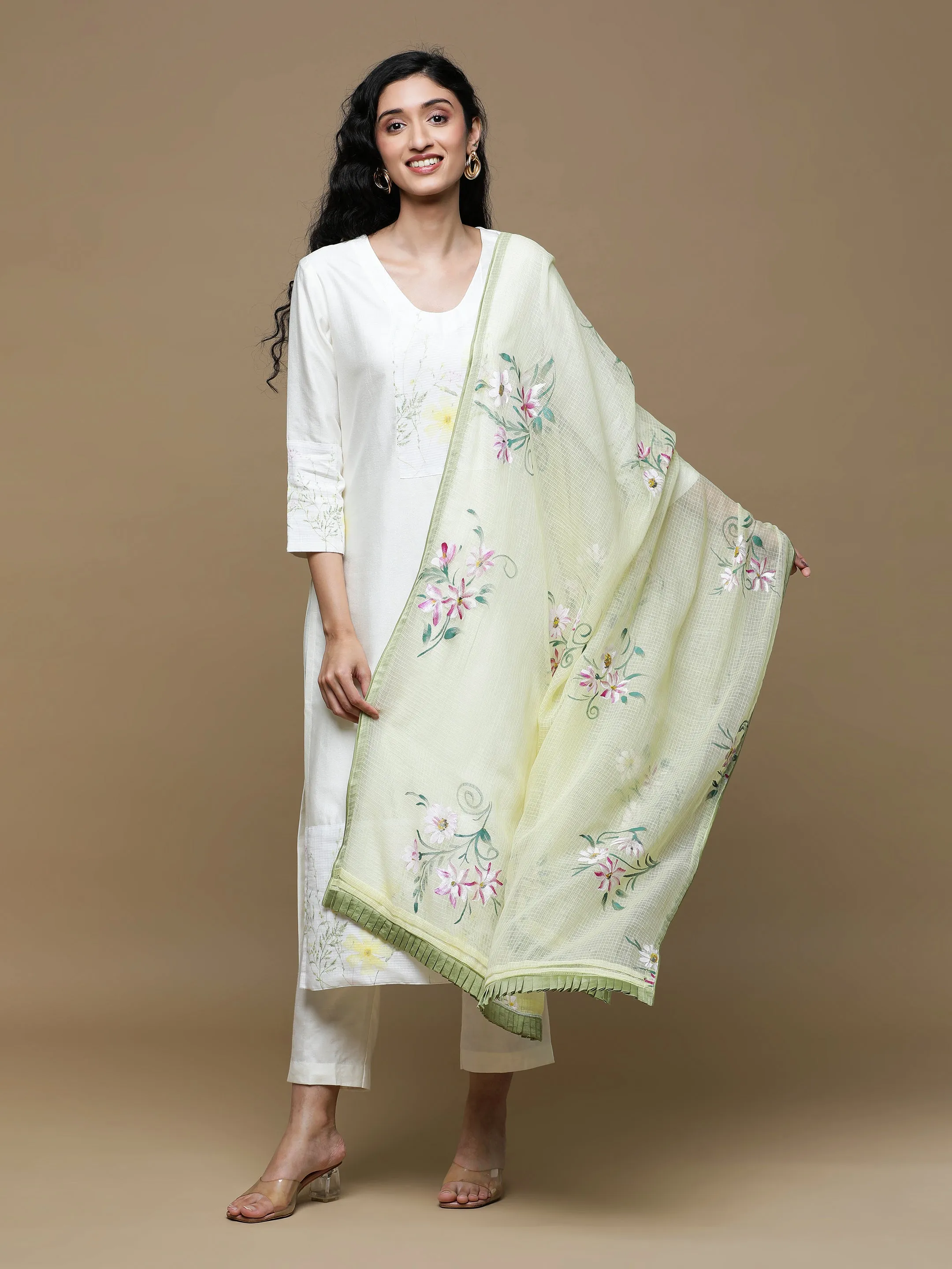 Dhoop Kota Sorbet Yellow Dupatta