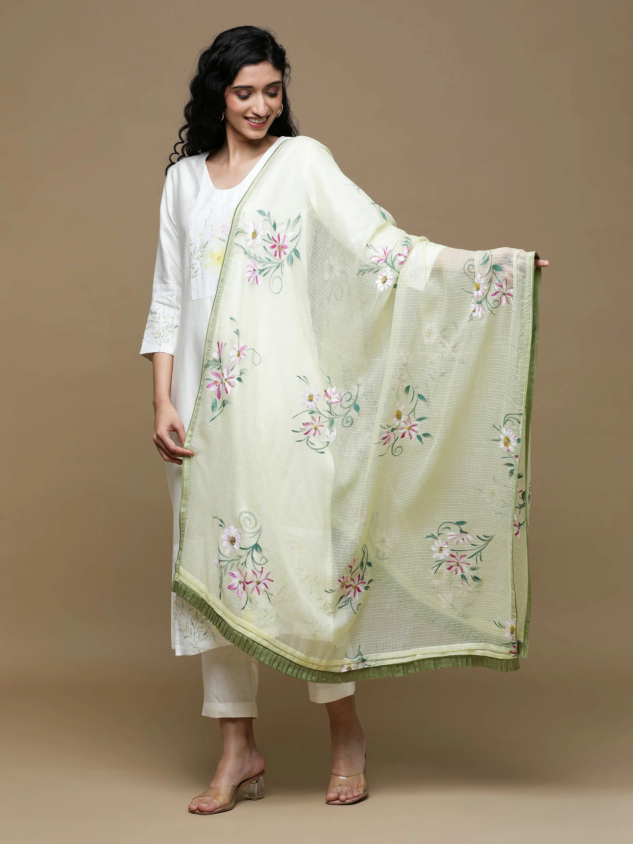 Dhoop Kota Sorbet Yellow Dupatta