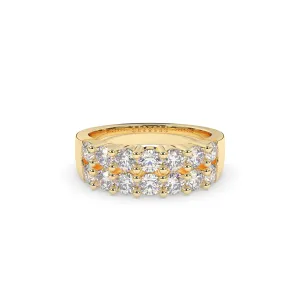 Diamond Double Row Band