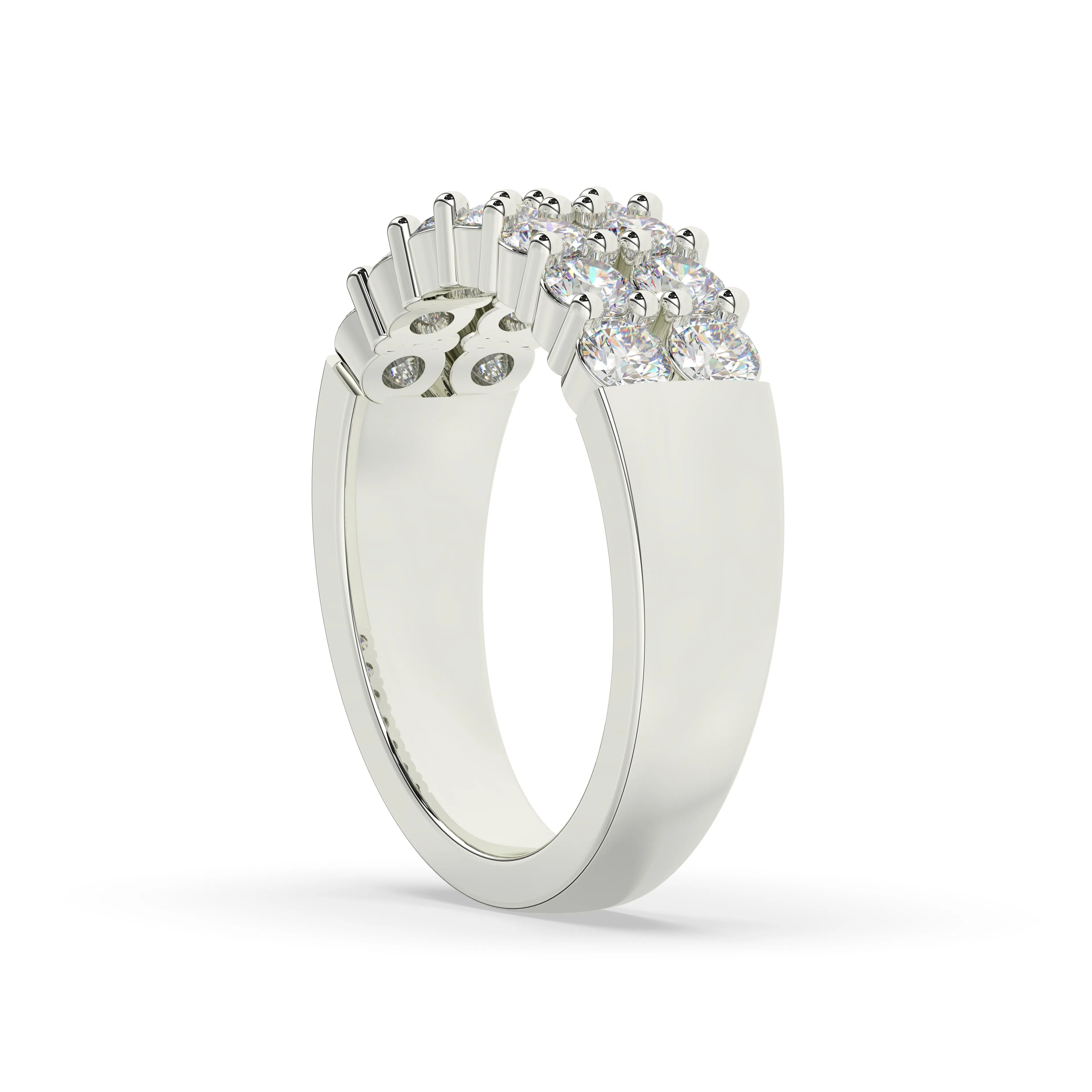 Diamond Double Row Band