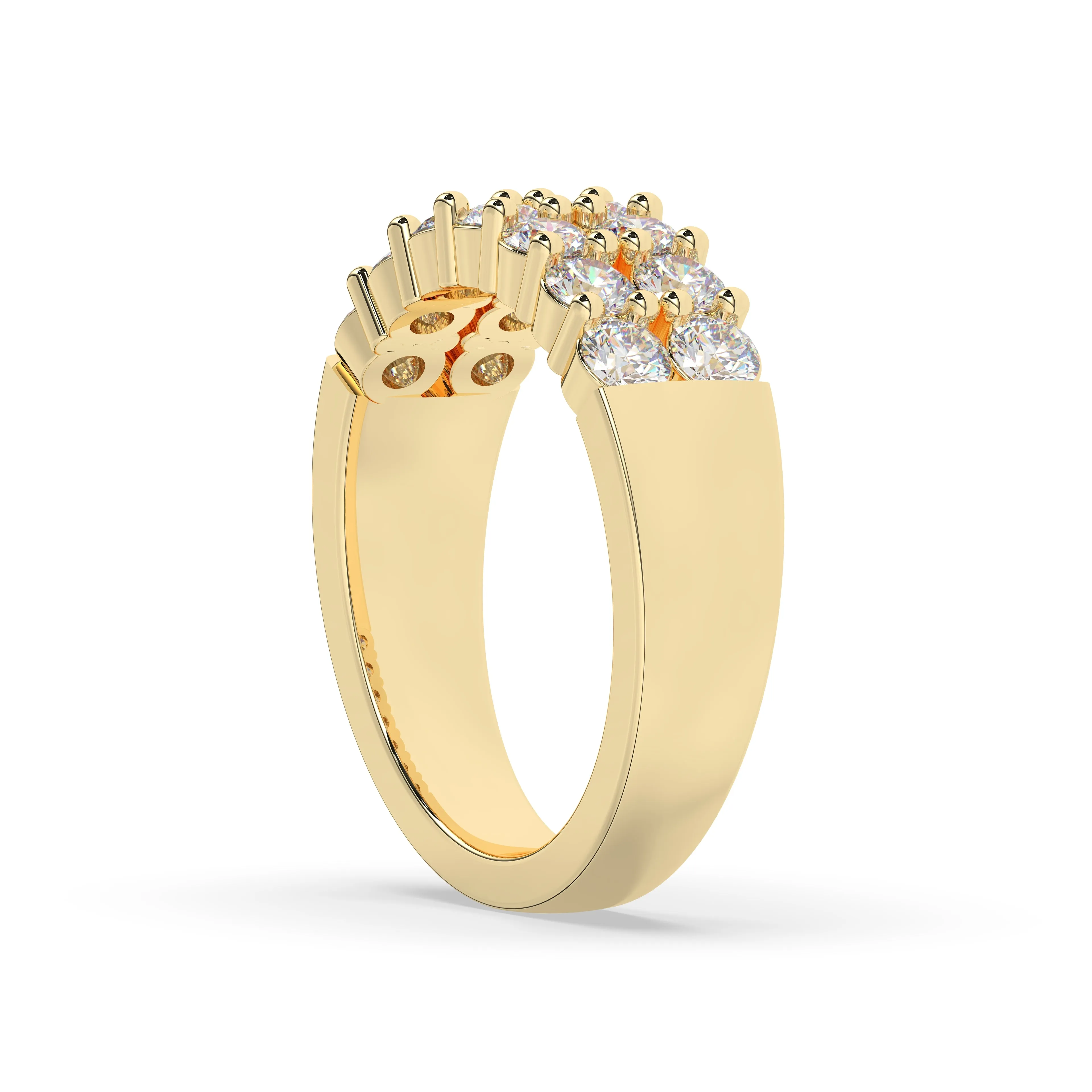 Diamond Double Row Band