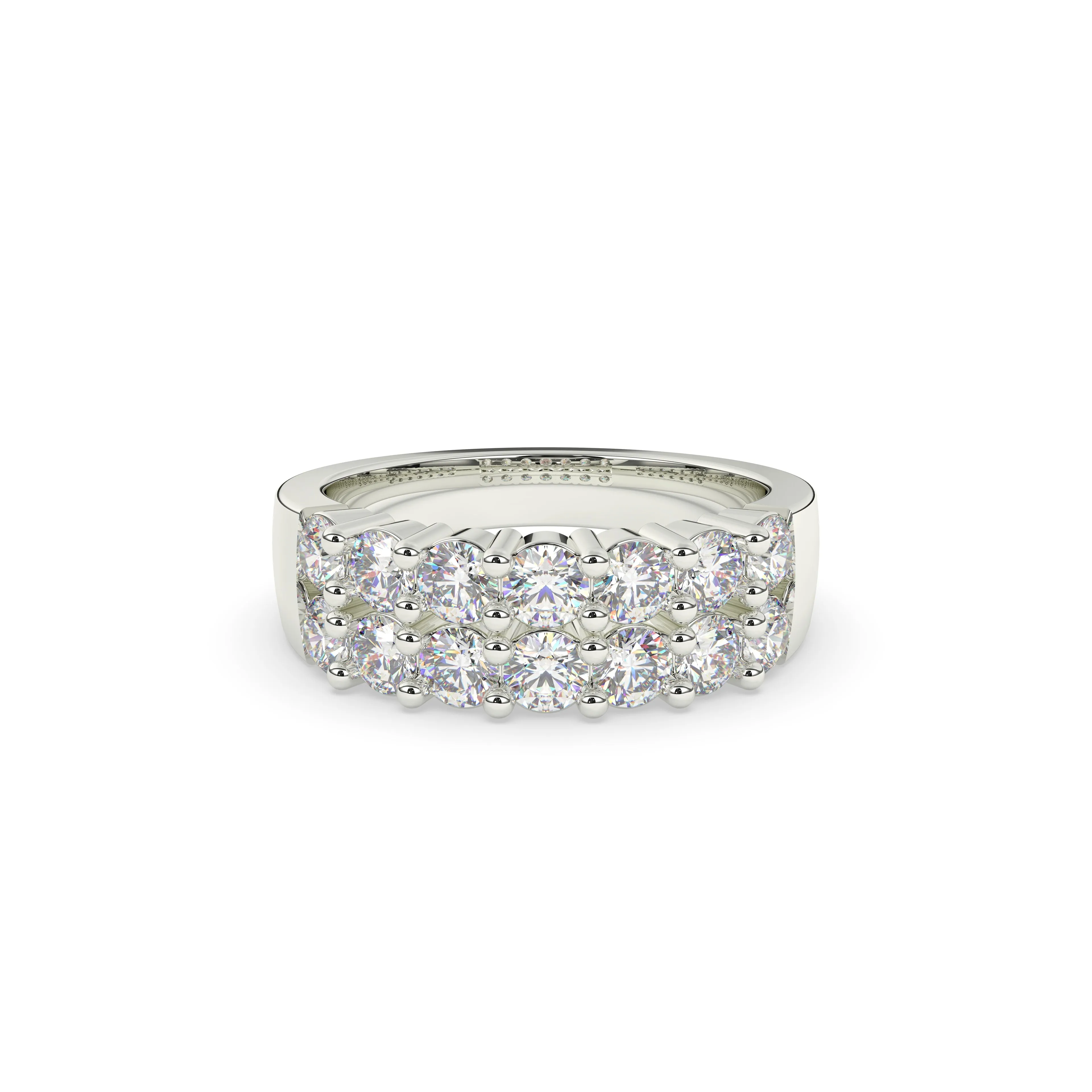 Diamond Double Row Band