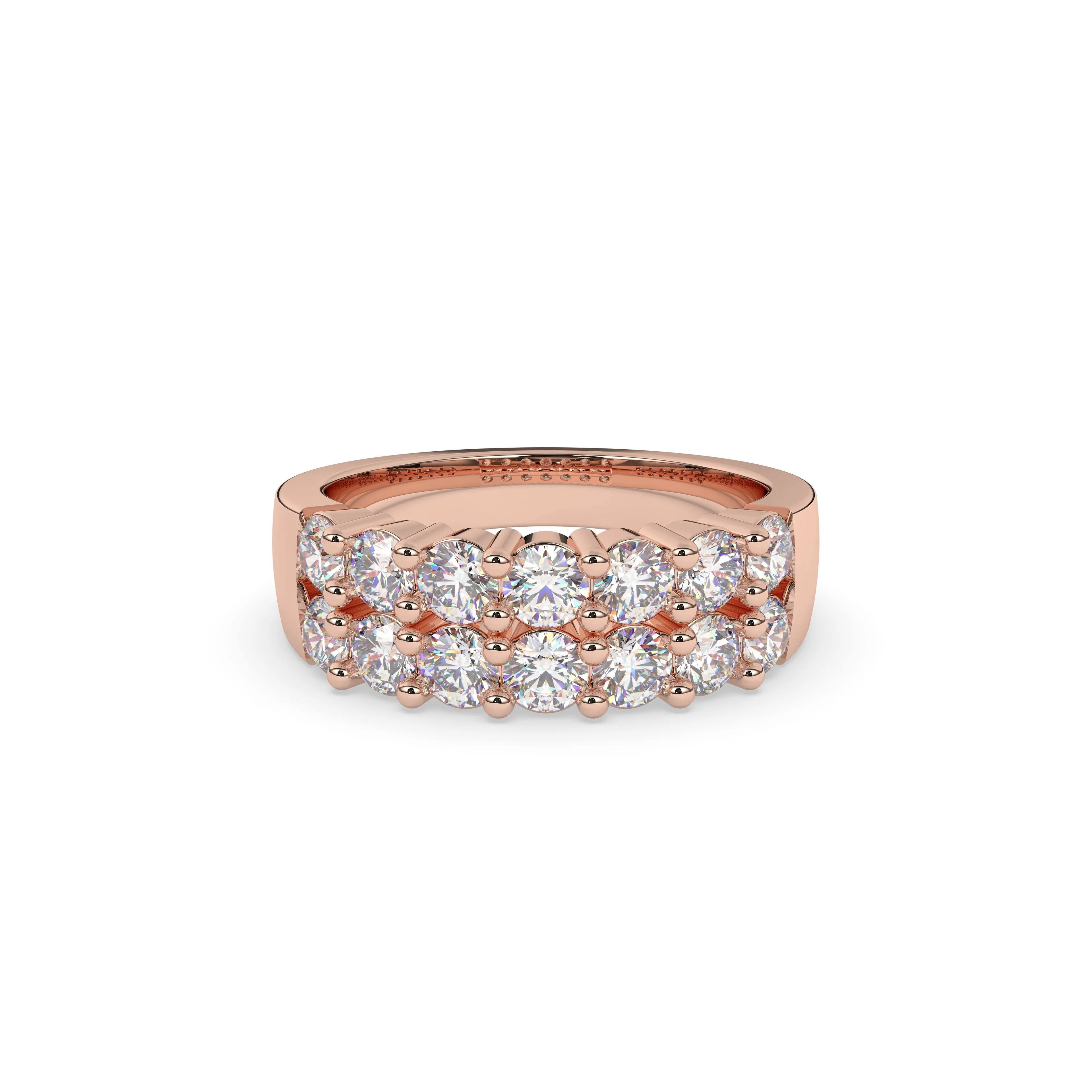 Diamond Double Row Band