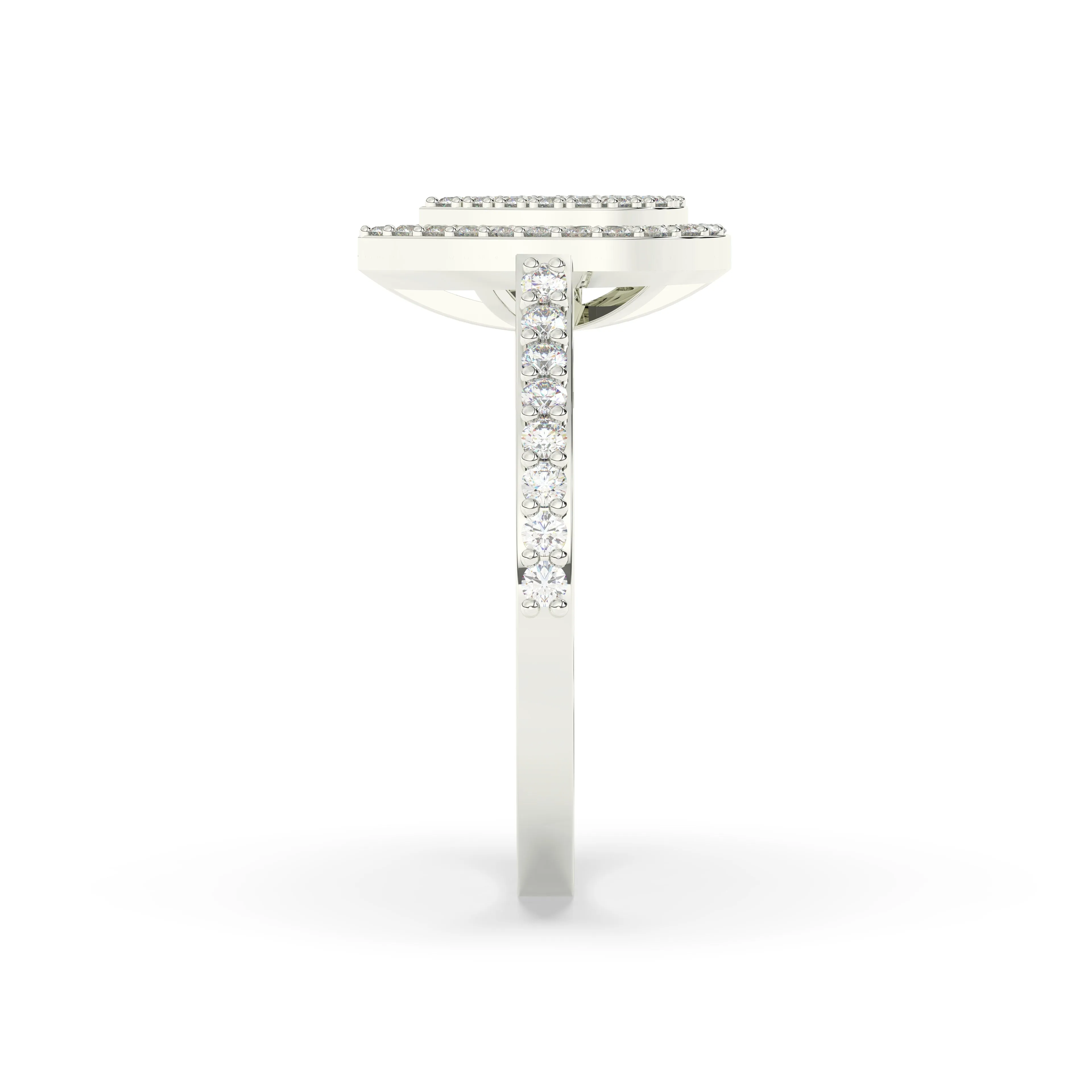 Diamond Pear Cluster Engagement Ring