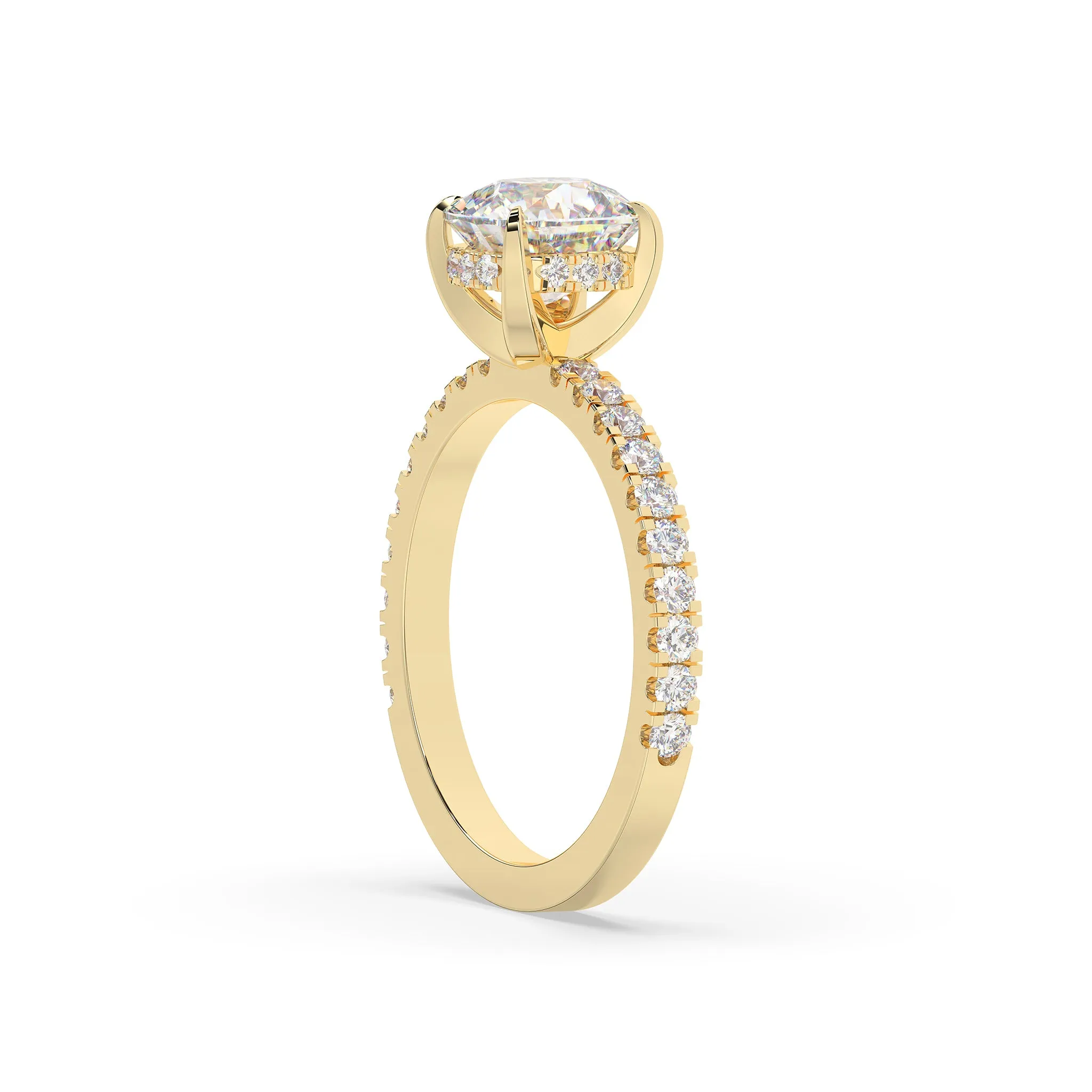 Diamond Round Solitaire Engagement Ring