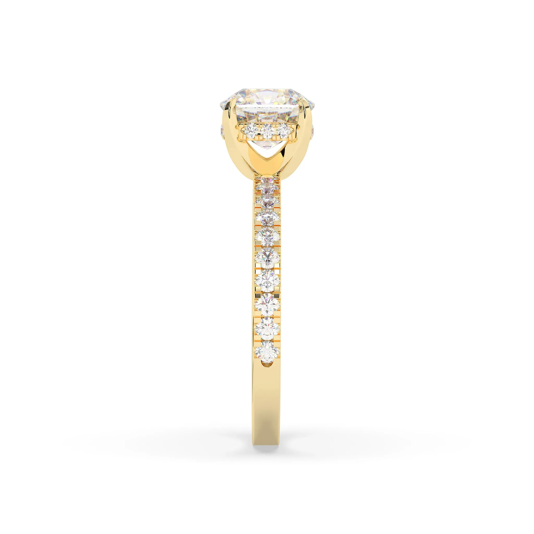 Diamond Round Solitaire Engagement Ring