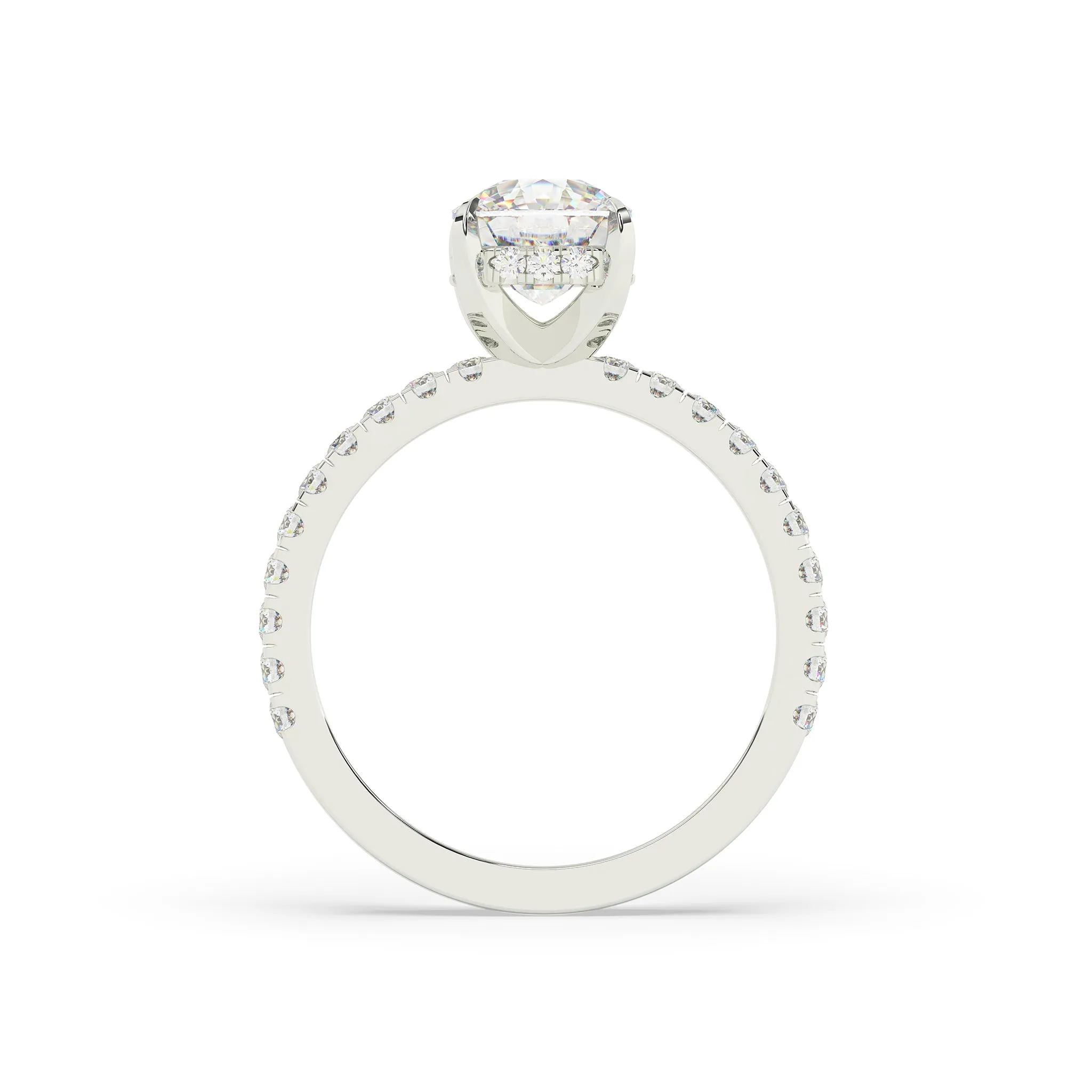 Diamond Round Solitaire Engagement Ring
