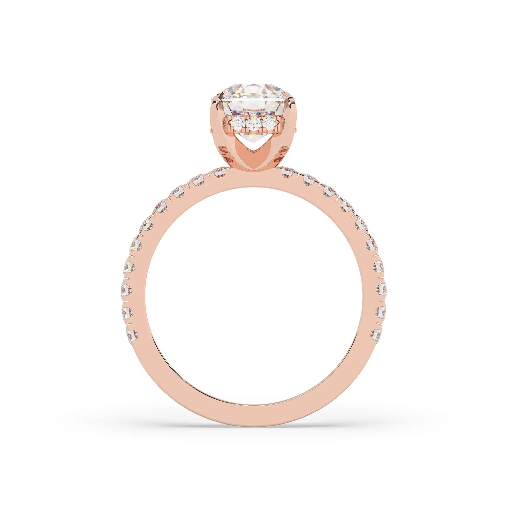 Diamond Round Solitaire Engagement Ring