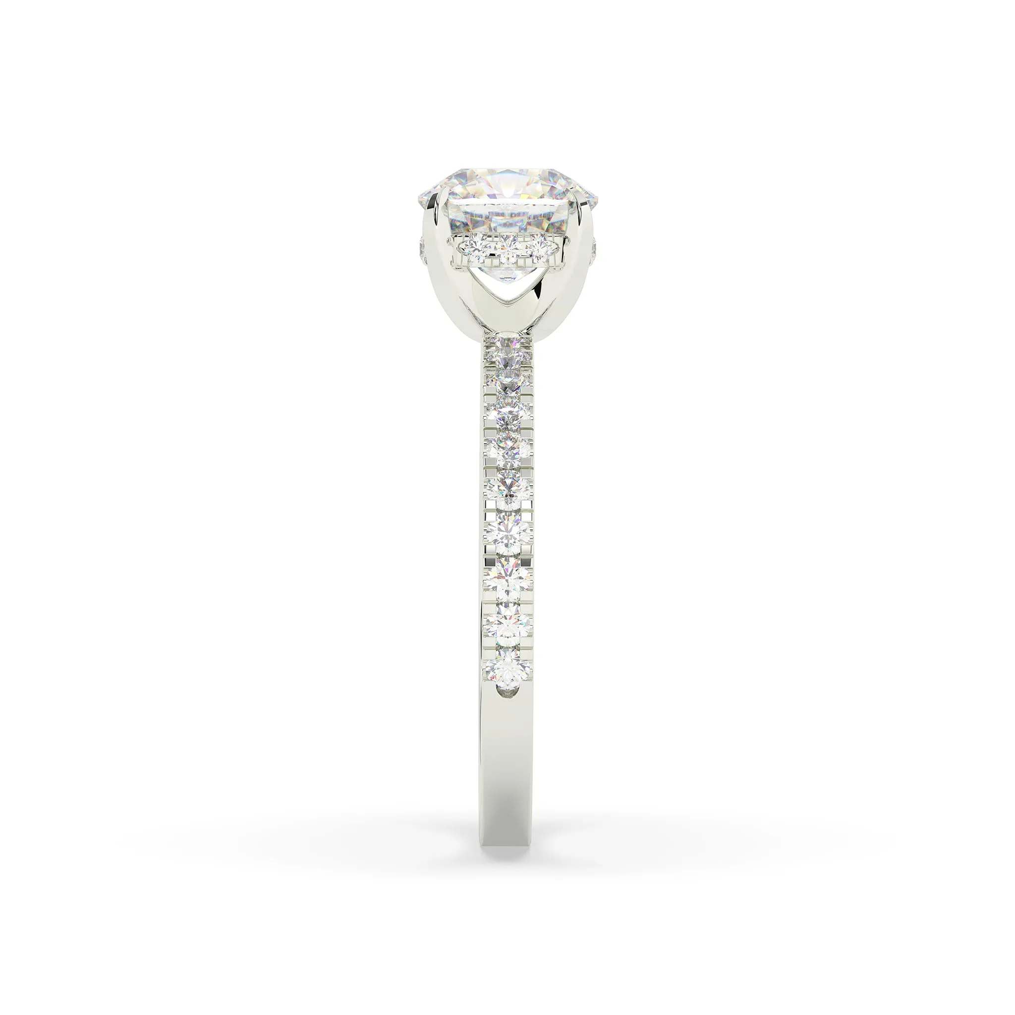 Diamond Round Solitaire Engagement Ring