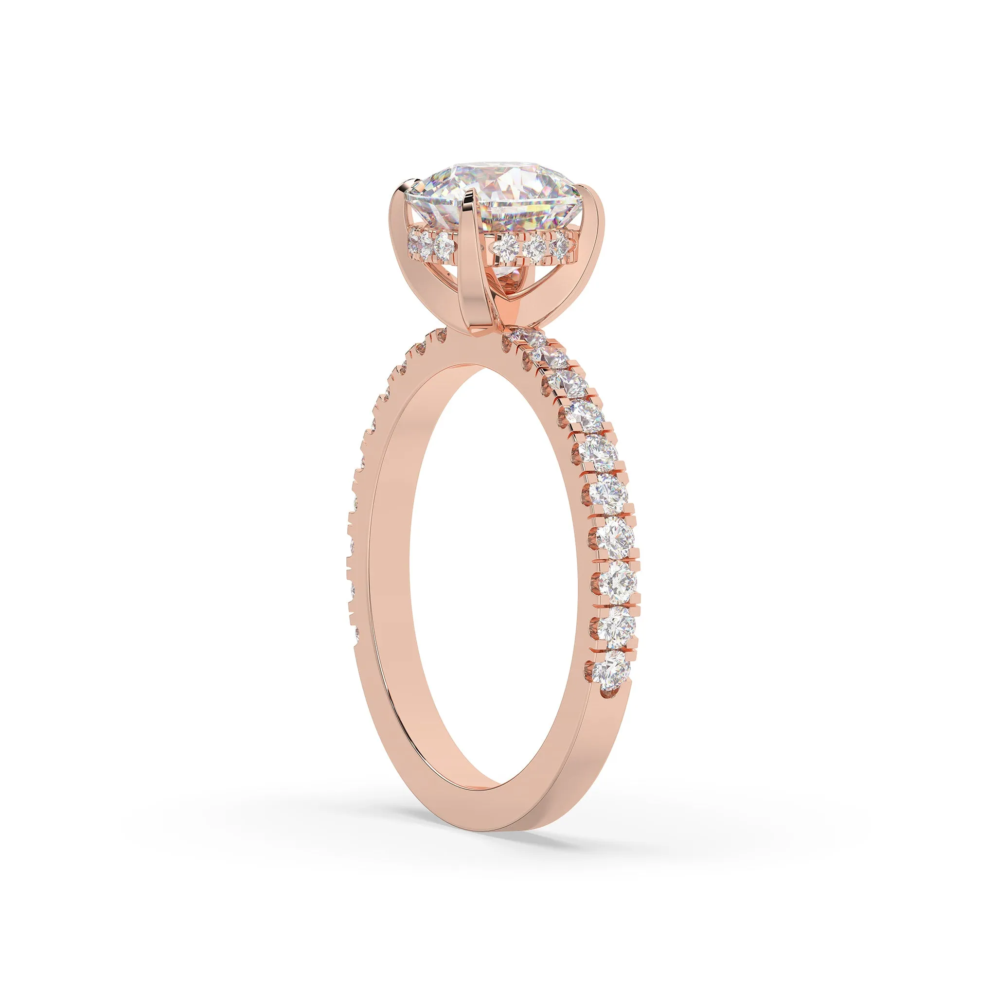 Diamond Round Solitaire Engagement Ring