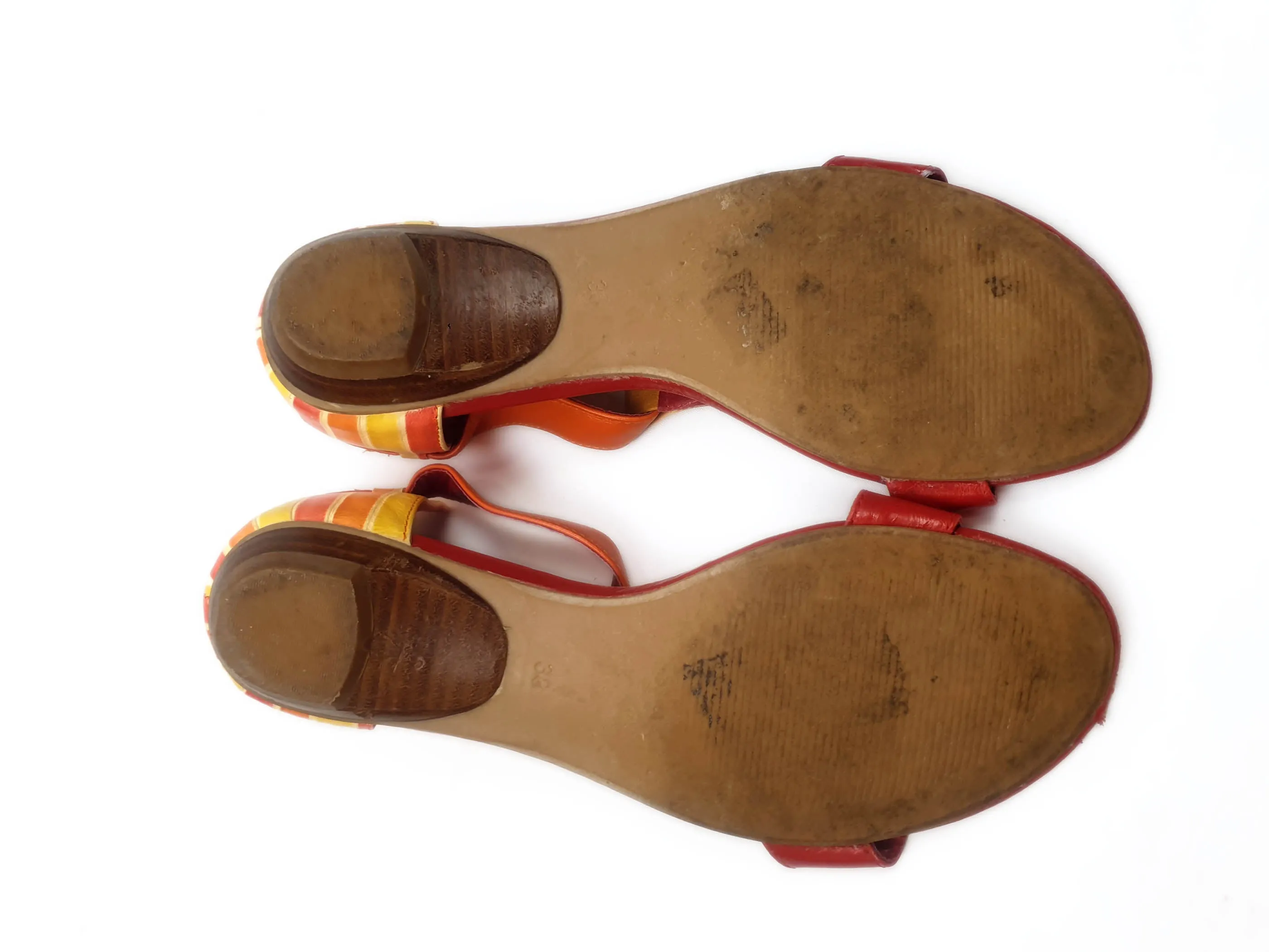 Django & Juliet red leather shoes size 38