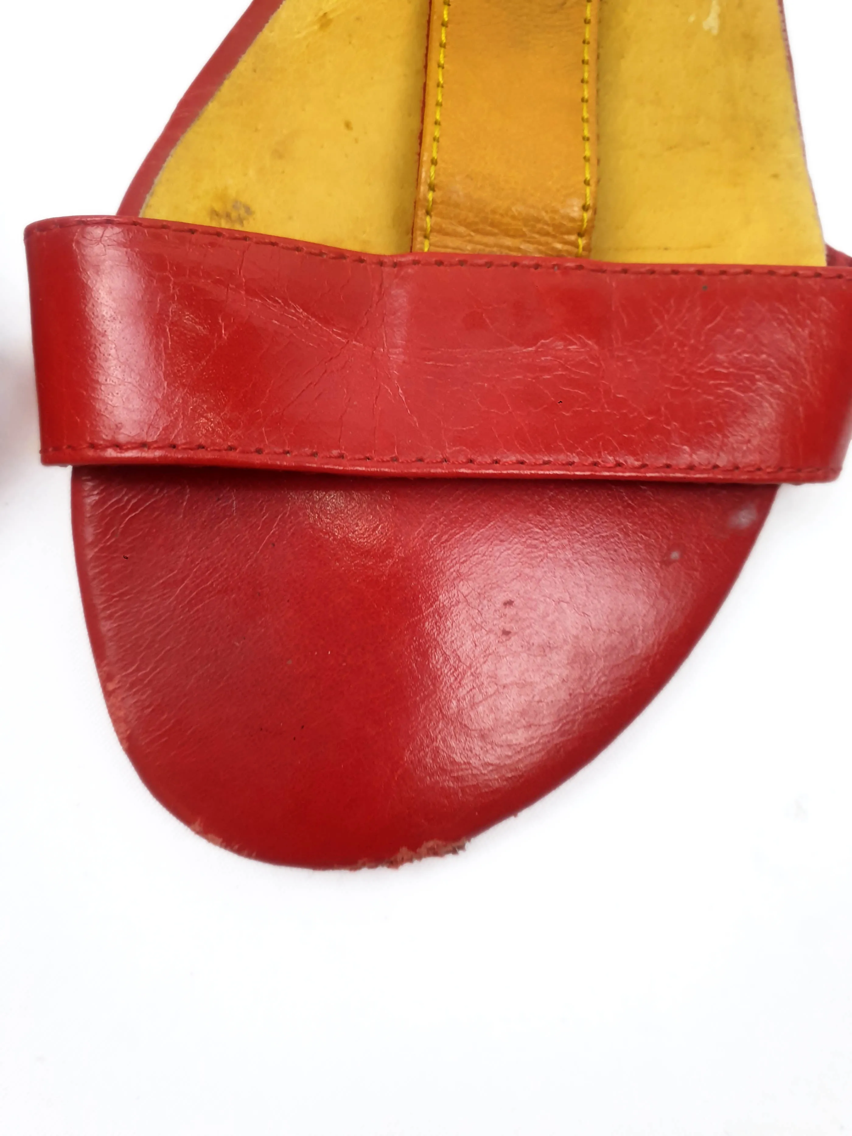 Django & Juliet red leather shoes size 38