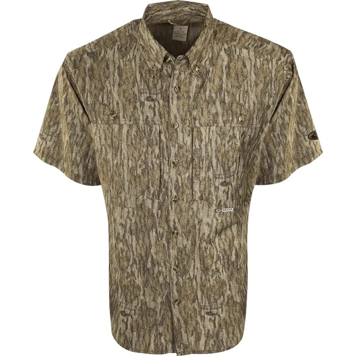 Drake EST Camo Flyweight Wingshooter's Short Sleeve Shirt